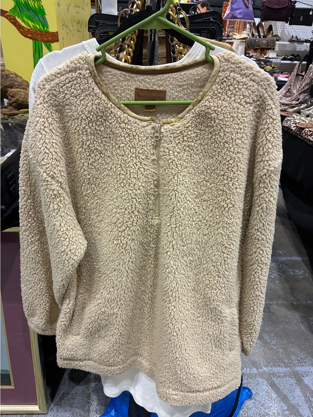 UGG Koolaburra fuzzy 3/4 zip sweatshirt. XL